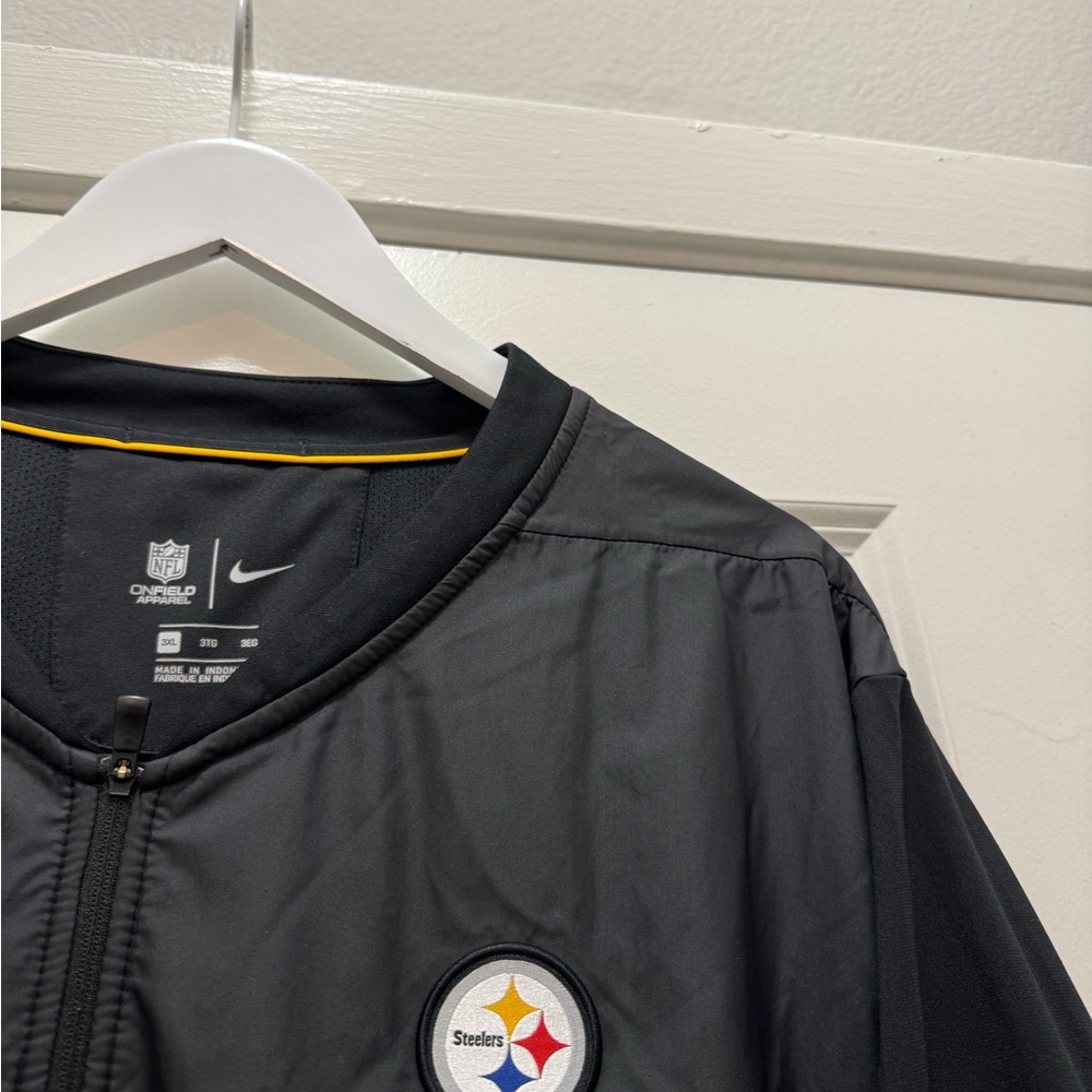Pittsburgh Steelers Nike Onfield hybrid Elite Jacket Black NFL Full Zip - Picture 4 of 11